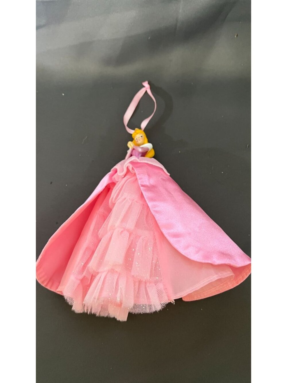 Disney Princess Aurora Ornament Pink Glittery Gown Sparkle Design - Picture 2 of 5